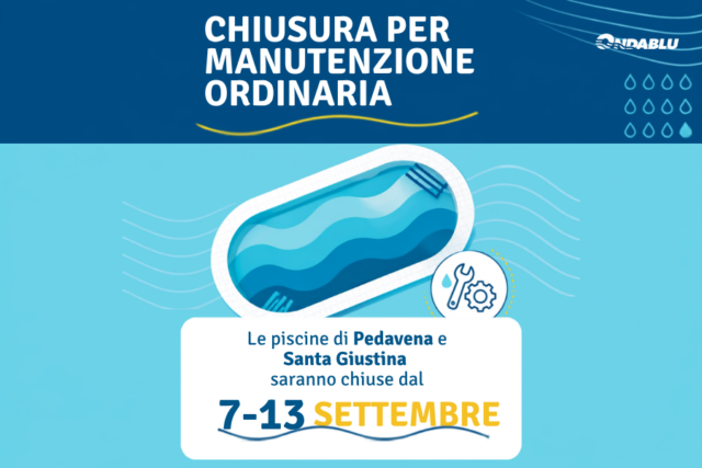 Chiusure impianti per manutenzione ordinaria!!